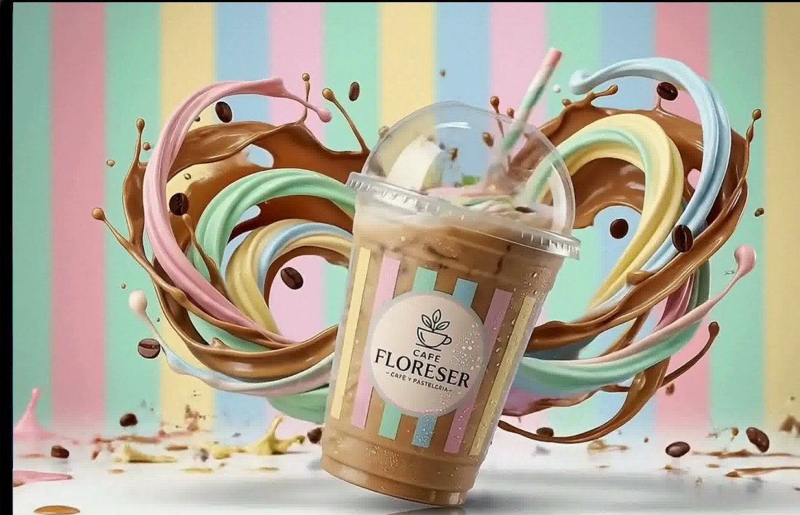 Página web de Café Floreser con su bebida insignia